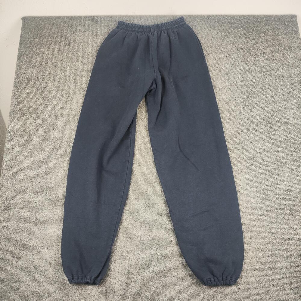 Champion Sweatpants Mens Medium Blue Fleece Joggers Elastic Cuff Athletic